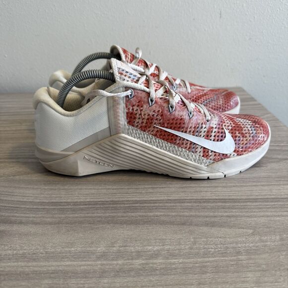 Nike Metcon 6 Shoes Womens Sz 11 Desert Sand White Athletic Trainers Sneakers - Picture 6 of 11
